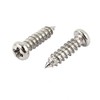 sourcing map 100pcs M2.5 x 10mm Stainless Steel Cross pan