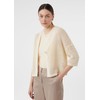 Comma Airy cardigan in boxy fit, 0505_beige, S