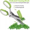 Unbranded Herb Scissors, Kitchen Herb Shears Cutter with 5 Blades
