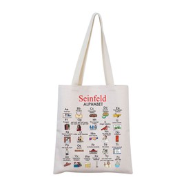 Seinfeld Tv Show Gift Seinfeld Tote Bag Seinfeld Fan Gift Classic American Sitcom Merchandise (Shopping Bag CA)