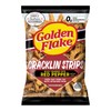 Golden Flake Fried Pork Cracklin Strips Mildly Seasoned w/ Red