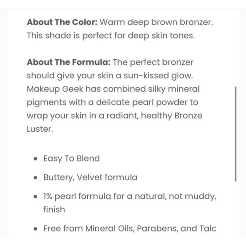 Makeup Geek Chestnut Bronzer Refill