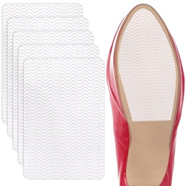 10 Pcs Shoe Sole Protector ，Sole Protector for Heels Self-Adhesive, Transparent Stripes Suitable for High Heels and Sports Shoes(6 x 4inches)
