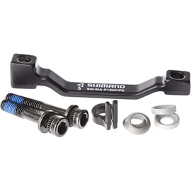 SHIMANO Spares Adapter for post type calliper, for 180mm Post fork mount to 203 mm rotor, Black