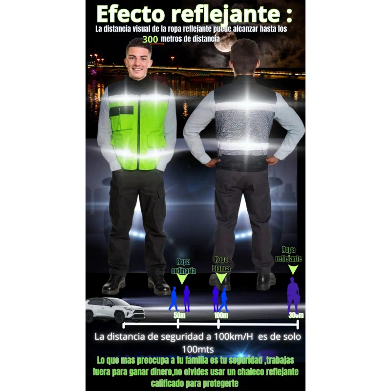 Chaleco Reflejante de Seguridad Industrial Generic Isa - Alta Visibilidad