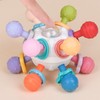 Baby Hand Rattle Toy Colorful 12 Teething Balls Gum Massage