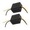 2Pcs Car Power Filter 12V Interference Proof Noises Reduction Reliable