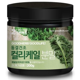 Good Herb 조은약초 동결건조 컬리케일분말 200g Jo-eun Herbal Freeze-Dried Curly Kale Powder 200g