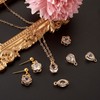 Craftdady 100pcs Golden Cubic Zirconia Crystal Charms 10 Styles Clear