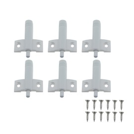 RLECS 6PCS Cabinet Buffer Dampers Soft Close Door Limit Plastic Tip Silent Drawer Wardrobe Collision Avoidance Cushion Pad Length 64mm/2.52inch
