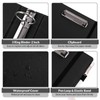 SKYDUE 3 Ring Binder with Clipboard, 2 Inch PU Heavy