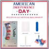 4th of July Press on Nails Short Square Fake Nails