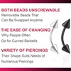 bodyjewellery 4pcs 16g Curved Barbell Cartilage Lip Tragus Eyebrow Forward