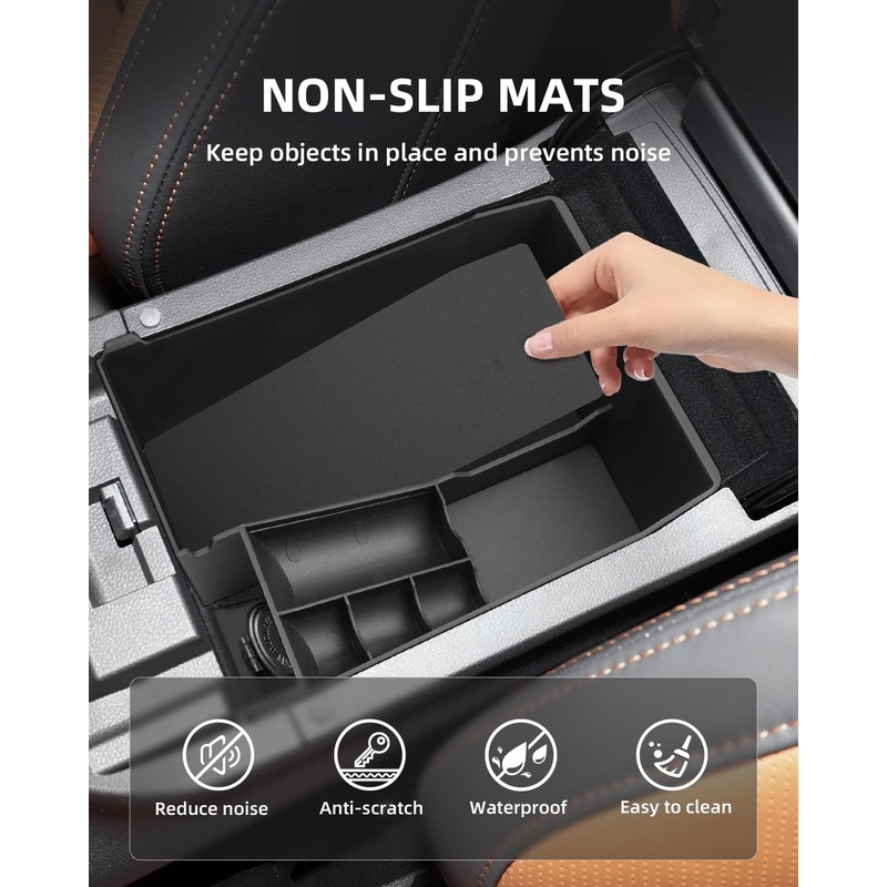 LANGBEAN Upper Armrest Organizer for 2025 2024-2020 Subaru Outback &