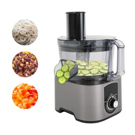 AGULIUM 3 in 1 Electric Vegetable Chopper Multifunctional Vegetable Dicer Slicer Cutter Machine Fruit Dicing Machine 600W Electric Food Processors for Onion Potato Apple