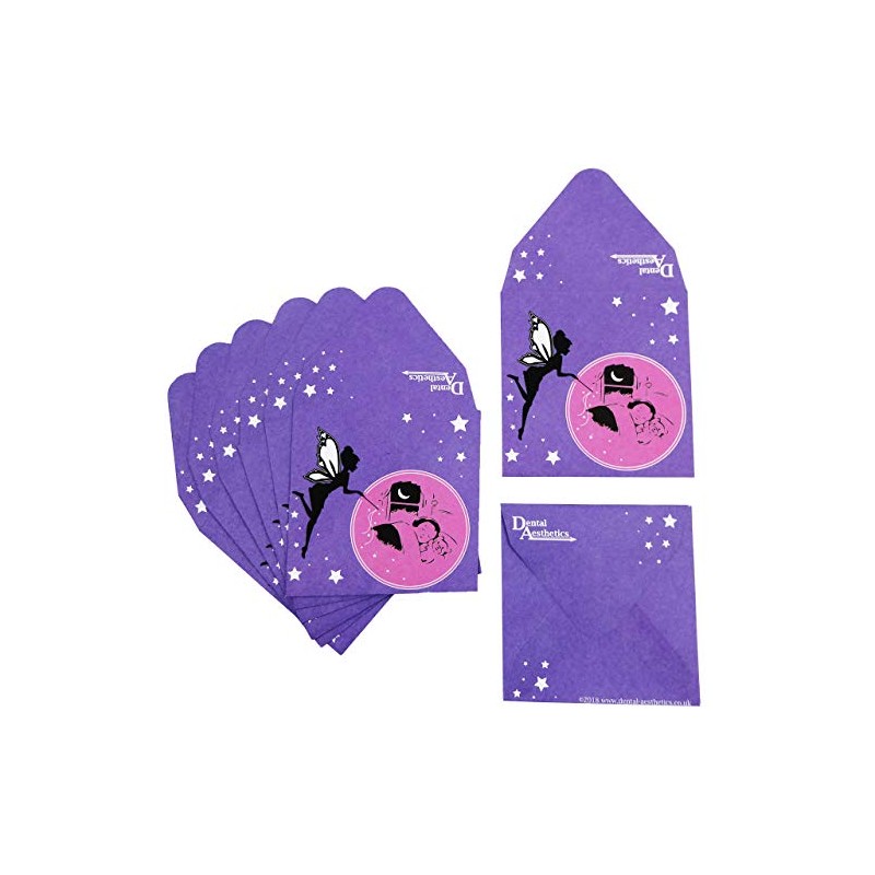 Childrens Tooth Fairy Envelopes (Set of 16) (Purple)