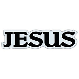 Car/Refrigerator Word Magnet - Jesus - Christian, Religious, Faith