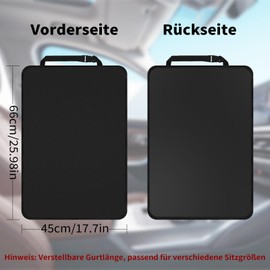 Vauki Backrest Protector Car Children Pack of 2 - Waterproof Seat Protector Against Children's Feet & Scratches | Universal for Front Seat Back (65 x 45 cm) - Easy Care, Stretchy