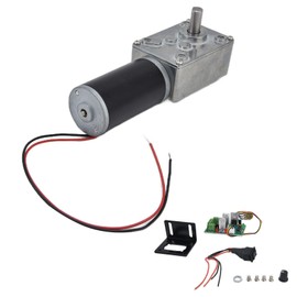 DC12VGearMotorandPWMDriverKit, 20-400RPMMotorSeries, SpeedReductionMotorwith8mmDShaft(10RPM), GearedMotor