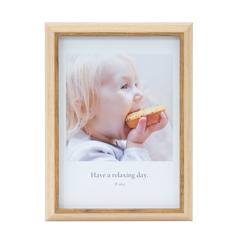 Fujicolor 507021 Photo Frame, Natural Color Frame, 2401K, Cabin Size,
