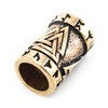 WINDALF Vikings Hair & Beard Pearl Valknut 15 mm Wotans