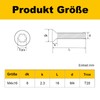 Pack of 20 M4 x 16 mm Countersunk Screws Torx