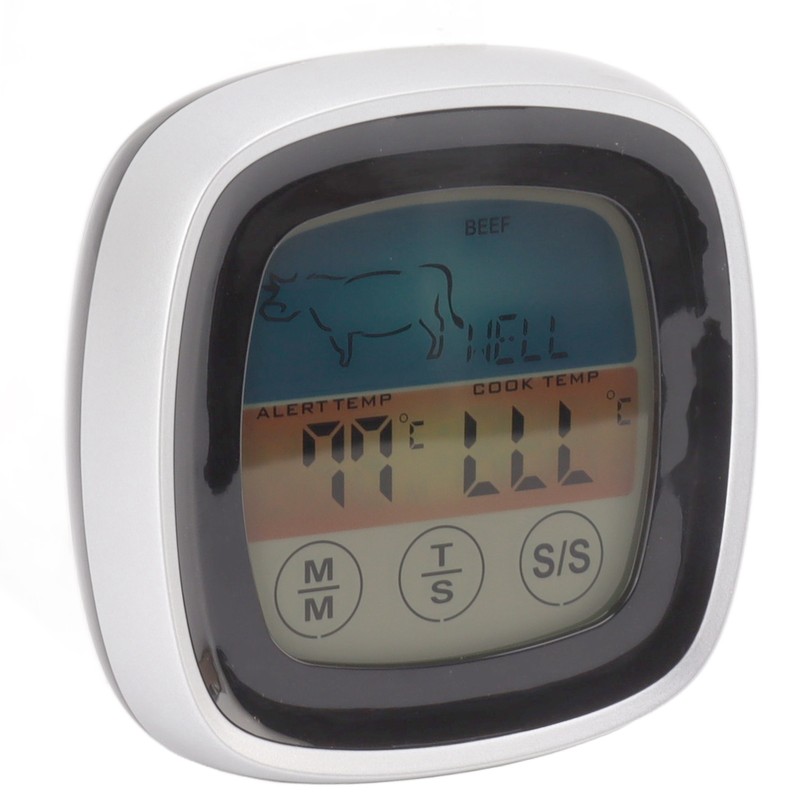 Food Touch Thermometer Kitchen Digital Display Timer Thermometer Field Barbecue