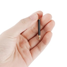 Qlfecle Titanium Toothpick Holder, Portable 3 PCS Metal Toothpicks for Teeth, Mini Reusable Stainless Steel Toothpick Pocket Toothpicks for Home Outdoor,Black