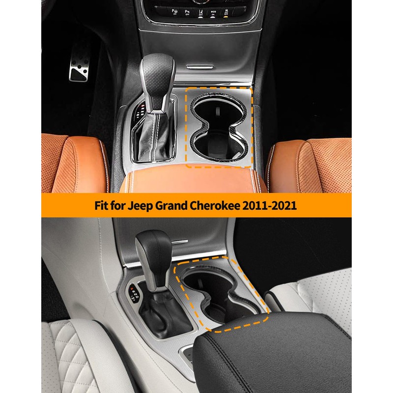 Hoolcar Front Cup Holder Cover Trim Compatible with Jeep Grand