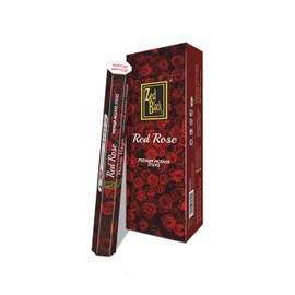 ZED BLACK Z004 Red Rose Incense Sticks, 20 Sticks x 6 Packs