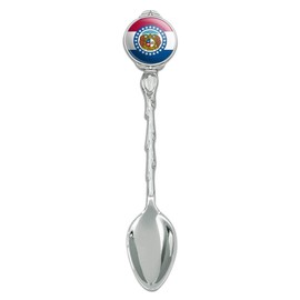 Missouri State Flag Novelty Collectible Demitasse Tea Coffee Spoon