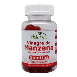 Gomitas Vinagre De Manzana Vidanat 60 Gomitas                                                                                                         