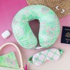 Lilly Pulitzer Airplane Travel Essentials with Travel Neck Pillow and