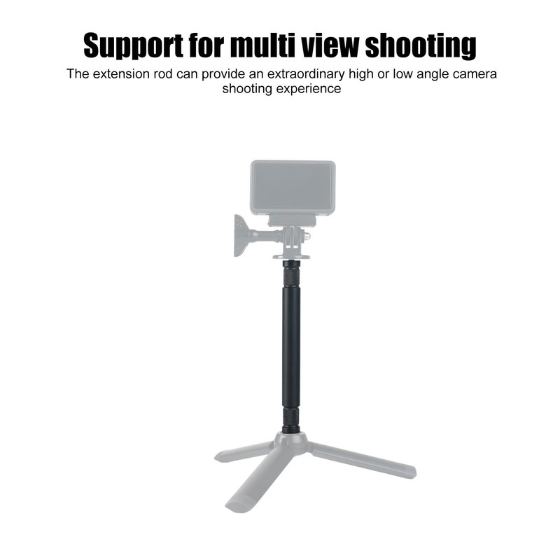 15cm Invisible Selfie Stick, 1/4" Screw, Portable Extension Pole, Tripod
