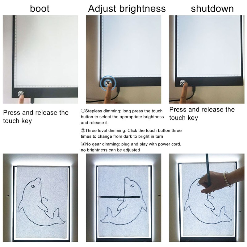 A5 LED Light Box Tracer Smart Touch High Brightness Stepless