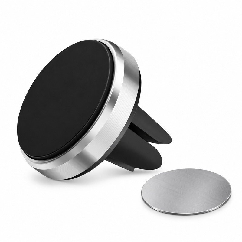 Magnetic Car Phone Mount for Air Vents – Compact Metal