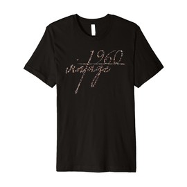 63th Birthday Gift Idea. Vintage 1960 Leopard Print Premium T-Shirt