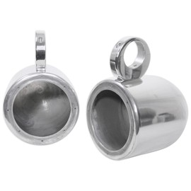 Rockville Pair Rockville 6.5" Polished Silver Aluminum Wakeboard Tower Speaker Enclosures