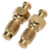 2Pcs Disc Brake Bleeder Screw Titanium Alloy M6 Rust Resistance
