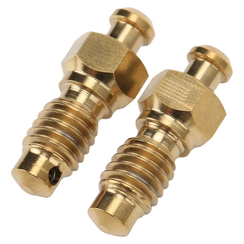 2Pcs Disc Brake Bleeder Screw Titanium Alloy M6 Rust Resistance
