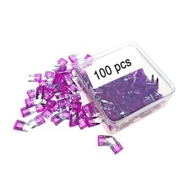 3A, 3A Fuse, 3A Mini Blade Fuse, 3ACar Blade fuses, 3A Mini Fuses, car Mini fuses, Mini Blade Car Fuse,AutomotiveFuses and 4 Fuse Puller ATC/ATO Fast Blow for Automotive Car Truck SUV(100 Pcs)