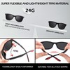 LINVO Polarised Sunglasses for Men and Women,Retro Dark Shades 100%