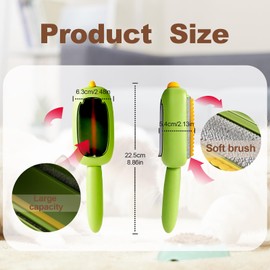 Fusselrolle Tierhaare 2 PCS Klein und Tragbar Fusselrolle Wiederverwendbar Waschbar Lint Roller Tierhaarentferner Kleidung Wiederverwendbare Fusselrolle Geeignet für Kleidung Tierhaare (Grün)