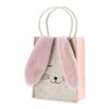 MACOSA CP53514 Easter Gift Bag Rabbit Felt Cream Pink Felt