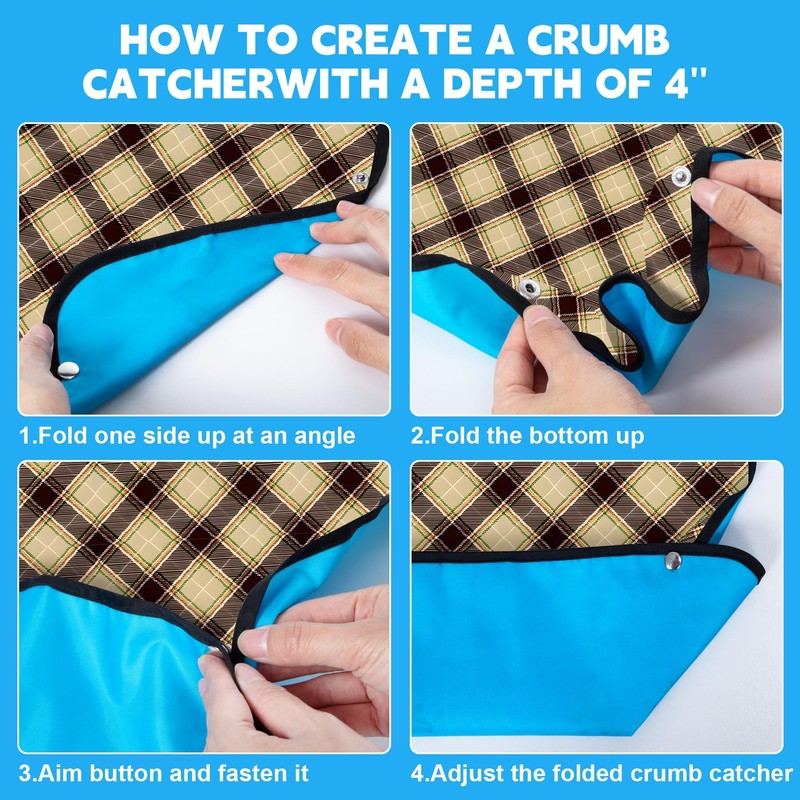 BSFHH 3 Pack Adult Bibs for Eating Waterproof and Washable