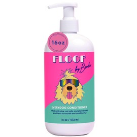 Floof by Brodie Everydog Nourishing Dog and Cat Conditioner for All Coat Types, Moisturizing and Detangling with Aloe, Oat Milk, Plant Based Emolients for Shiny Soft Smooth Coat (16 oz)