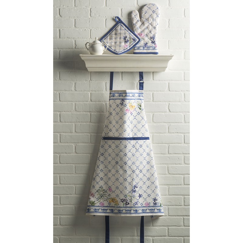 Maison d'Hermine 100% Cotton 1-Piece Kitchen Apron with Adjustable Neck