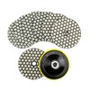 SHDIATOOL Diamter 4"/100mm Dry Diamond Polishing Pad for Granite Marble
