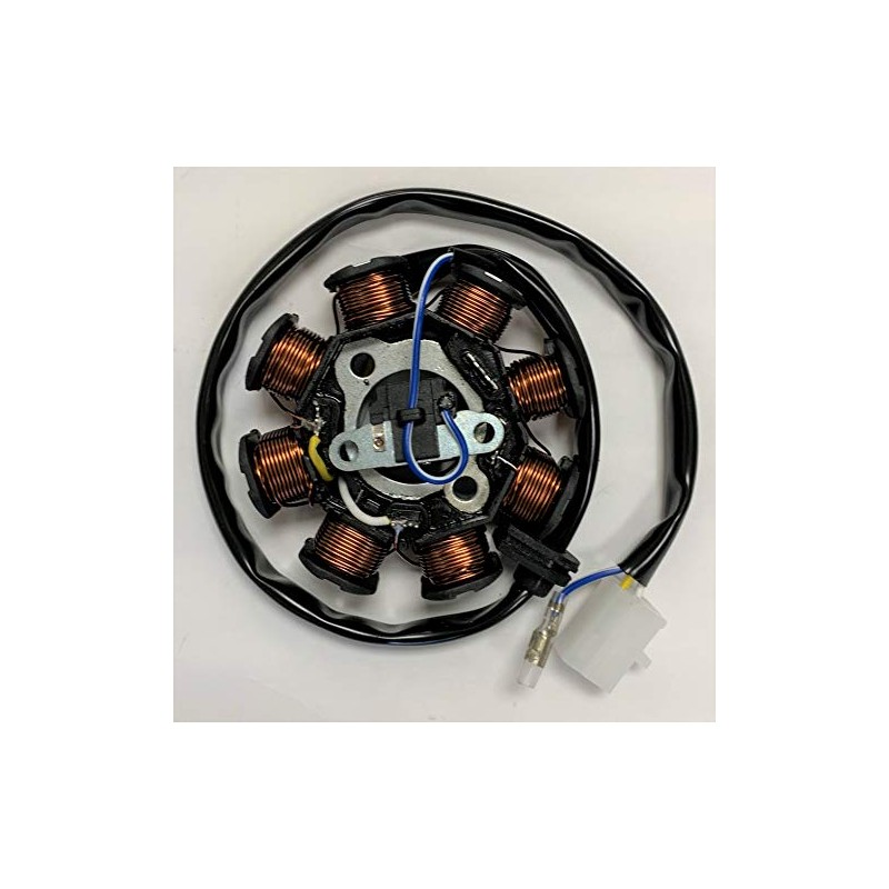 8 Pole DC Magneto Stator GY6 50 Charging Coil Alternator