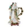 Fitz and Floyd Holiday Home Green Santa Pitcher, 48 Ounce
